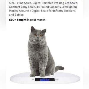 SIKE White DIGITAL Scale. For Pets Or Infants Only